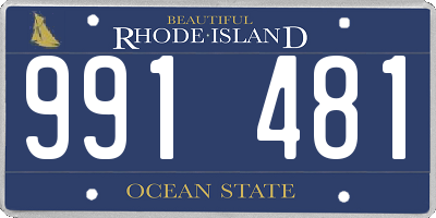 RI license plate 991481