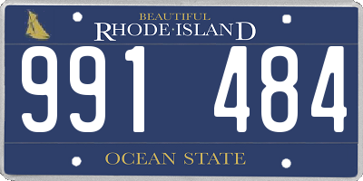RI license plate 991484
