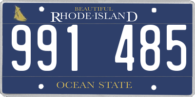 RI license plate 991485