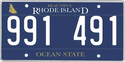 RI license plate 991491