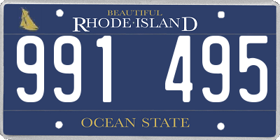 RI license plate 991495