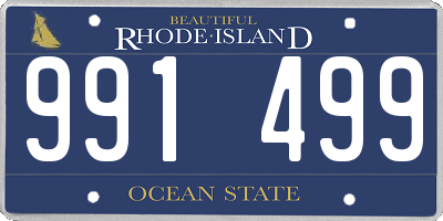 RI license plate 991499