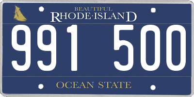 RI license plate 991500