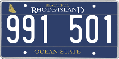 RI license plate 991501