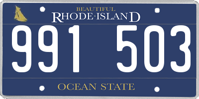 RI license plate 991503