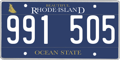 RI license plate 991505