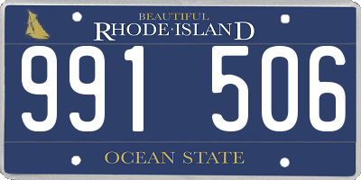 RI license plate 991506