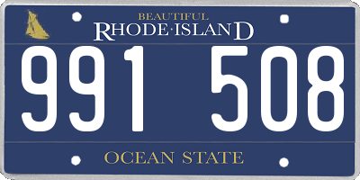 RI license plate 991508