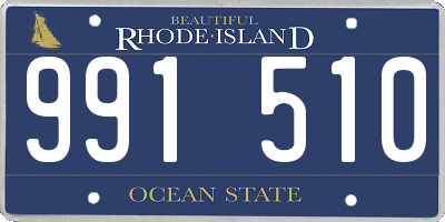 RI license plate 991510