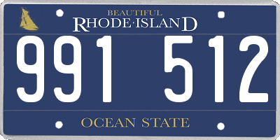 RI license plate 991512