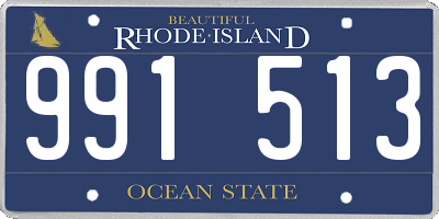 RI license plate 991513
