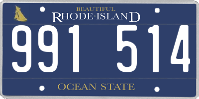 RI license plate 991514