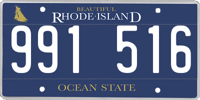 RI license plate 991516
