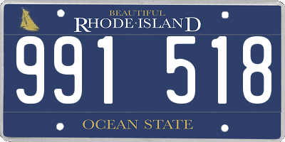 RI license plate 991518