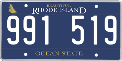 RI license plate 991519