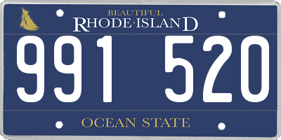 RI license plate 991520