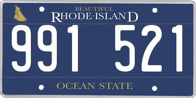RI license plate 991521