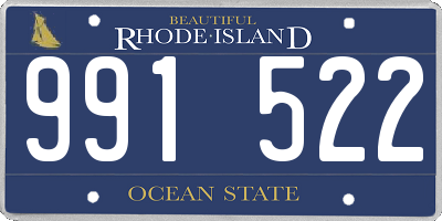 RI license plate 991522