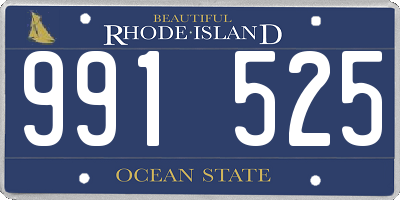 RI license plate 991525