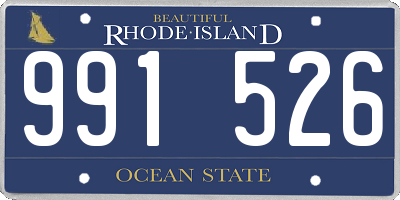 RI license plate 991526