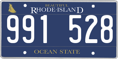 RI license plate 991528