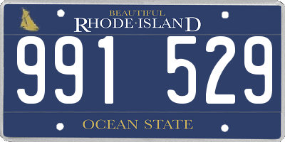 RI license plate 991529