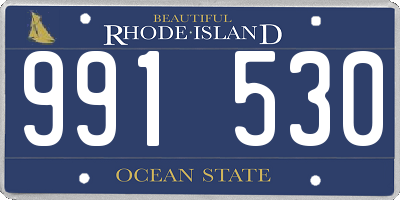 RI license plate 991530