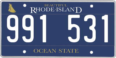 RI license plate 991531