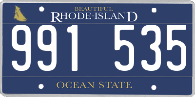 RI license plate 991535