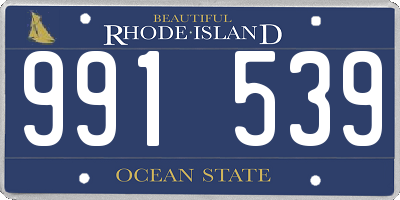 RI license plate 991539