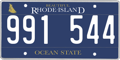 RI license plate 991544