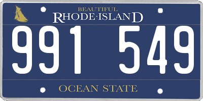 RI license plate 991549