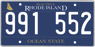 RI license plate 991552