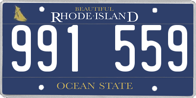 RI license plate 991559