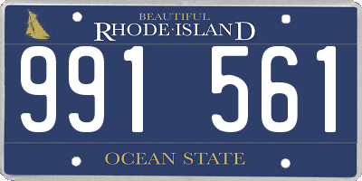 RI license plate 991561