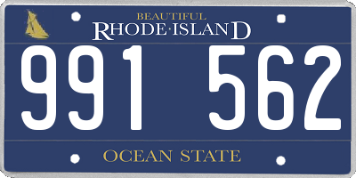 RI license plate 991562