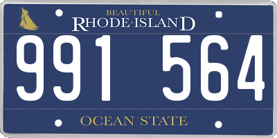 RI license plate 991564