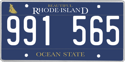 RI license plate 991565