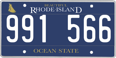 RI license plate 991566