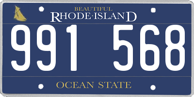 RI license plate 991568
