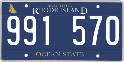 RI license plate 991570