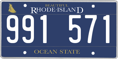 RI license plate 991571