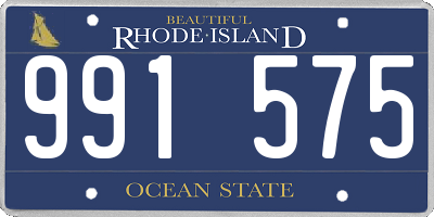 RI license plate 991575