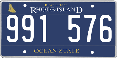 RI license plate 991576