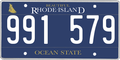RI license plate 991579