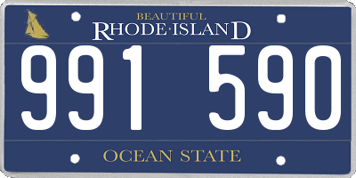 RI license plate 991590