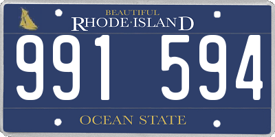 RI license plate 991594