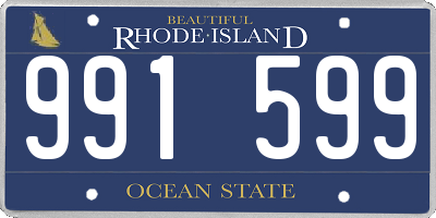 RI license plate 991599