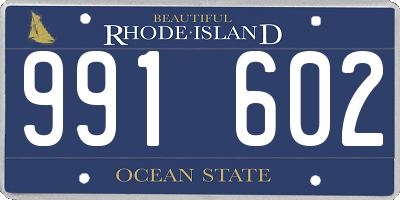 RI license plate 991602