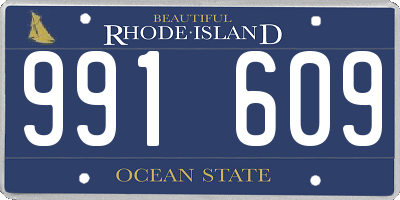 RI license plate 991609